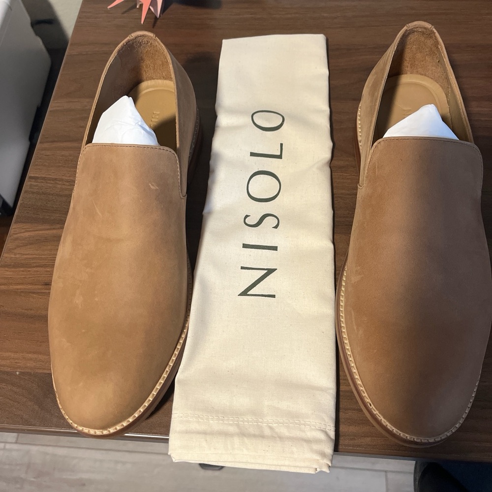 Solo Classic Caramel Leather Slip-On Loafers